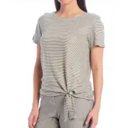 Tommy Bahama Linen Largo Lux Tie Top, Khaki Sand, Small