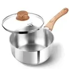 Stainless Steel Saucepan, 3 QT Stainless Steel Sauce pan with Cool-Touch Bake...