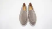 New Without Box Peter Millar Excursionist Shearling Loafer Womens Size 8 Sand