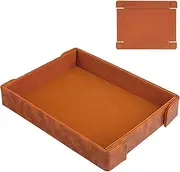 PU Leather Dice Tray Magnetic Folding Dice Rolling Mat with Felt Lining for Dice Games Portable Tabletop Board Games Tray