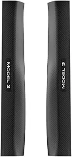 YJVVWQVF Rear Door Sill Protection Model Y 2021-2024 Compatible for Tesla Model 3 2024 Strip Seat Anti-Kick Pad Corner Guard Accessory YZ(Highland Rear 2pcs)