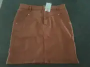 seed heritage size 12 red desert denim skirt