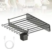 Electric Barbecue Shish Kabob Skewer Set Stainless Steel with 10pcs Skewers