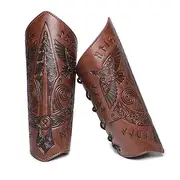 Retro Vintage Medieval Renaissance Armor Wristband Armband Ren Faire Pirate Viking Crusader Archery Men's Women's Viking Fantasy Carnival Masquerade LARP Adult