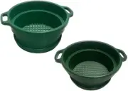 2pc Cannabis Large Plastic Deep Sorting Tray Classifiers 1/2", 1/4" Mesh