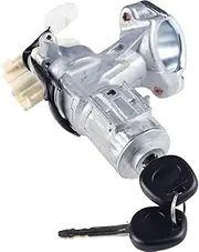 Ignition Lock Cylinder Assembly Switch 2 Keys Compatible with Toyota Corolla Matrix 2003-2008, Replace 45020-02-3