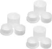 TEHAUX 3 Sets Bath Salt Ball Mold Artificial Bath Scrunchies Soap Molds DIY Luffa Ice Cube Tray Bubble Bath Press Machine Molds Bath Sponge Tub Shower Steamers Jelly White