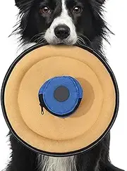 Dog Flying Disc Toy | Indestructible Dog Games Canvas Interactive Toys,Pet Supplies, Training Outdoor Games with Snack Bag for Small Medium Large Breed