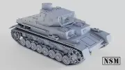 NSM Panzer IVA, 1/56th Scale,28mm For Bolt Action.