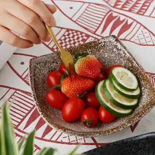 日式和風沙拉陶瓷水果碗冰粉專用碗斜口西米露芋丸燕窩糖水甜品碗