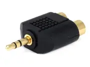 RCA Connectior To 3.5mm Gold Plated Adapter