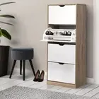 Shoe Cabinet Shoes Storage Rack 60 Pairs Organiser Wooden Shelf Cupboard