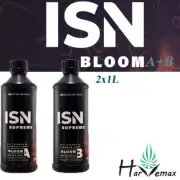 ISN Supreme Bloom Nutrient A&B 2x1L Hydroponics Essential Plant Additives