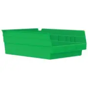 Manufacturer Varies Shelf Bin,Green,Indstr Grd Poly,4 in 30150GREENBLANK