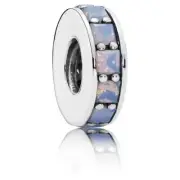 New Authentic PANDORA Eternity Spacer with Opalescent White Crystal 791724NOW