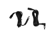2-Pack HQRP DC Extension Cable Adapter 5.5x2.1mm Male to Female with Lock Nut