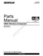 Caterpillar Cat CB64 Vibratory Compactor Parts Catalog Manual