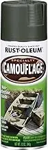 Rust-Oleum Camouflage Spray Paint 340g - Deep Forest Green, Flat Non-Reflective Finish, Multi-Surface for Metal, Wood & Masonry – Fast-Drying for Durable Outdoor Use
