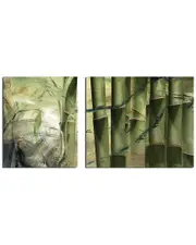 Ready2HangArt Bamboo Abstract 2pc Wrapped Canvas Wall Art by Tristan Scott