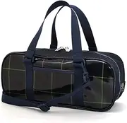 Colorful Candy Style N2121600 Paint Bag, Okeiko Bag, Tartan Checkered Dark Green