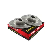Pair Rear Protex Solid Disc Brake Rotors for Subaru Impreza GT G14 GT7 2.0L