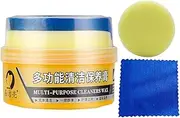 [Generic] Stain Removal Cream - 350g Solid Cleaning Cream | Cleaning Paste With Sponge For Leather Care Car Seats, Shoes, Boots, Bags