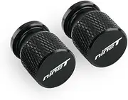 R NINET Nine T Scrambler 2014-2024 NineT P Stem Covers Aluminum Alloy Airdust Tire Valve Cap CNC Motorcycle Accessories(Black)