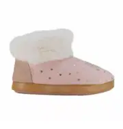 Juicy Couture Tulare Girls Bootie Slippers Pink Sz 13-1