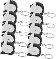 Outanaya 10pcs Mini Tape Measure Keychains Durable Pocket Ruler for DIY Projects Accurate Measurements Versatile Use Home Renovation and Engineering Tasks