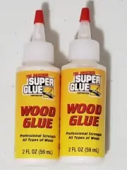 SET OF 2 The Original Super Glue Wood Glue Professional Strength All Types