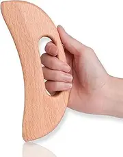 Body Gua Sha Tool, Wooden Lymphatic Drainage Massage Tool for Anti Cellulite and Muscle Fatigue Relief, Wood Therapy Massage Wand for Neck, Back, Face, Legs and Arms