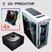 White Gaming Case GX Optical ATX/mATX/ITX Computer PC Case 4x RBG fan 850w PSU