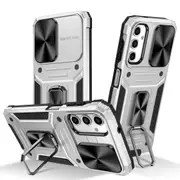 MCC Shockproof Samsung Galaxy S23 FE Heavy Duty Case Cover Lens Cover S711 [Silver]