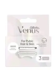 Gillette Venus Blade Refills For Pubic Hair & Skin 3 Pack Precision Trimmer