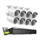 SANNCE 4K 8MP PoE Camera Security System Two Way Audio 8CH NVR Home Surveillance