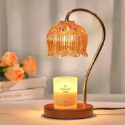 Dimmable Flower Candle Warmer Lamp with Timer, Candle Lamp Warmer, Unique Mom...