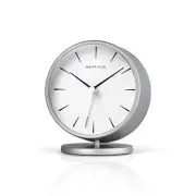 Bering Alarm Clock Table Clock Analog - 90096-044R Silver
