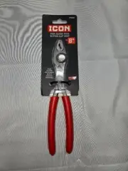 Icon Flush Adjust Push Button Slip Joint 8" Pliers
