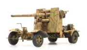 ARTITEC German WM 88mm Flak 18 Anti-tank gun Sand Camouflage 1/87 FINISHED MODEL