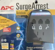 APC SurgeArrest Notebook Internet Modem Fax Notebook AC Surge Protector