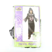 Halloween Concepts Youth Unisex Devil Robe Costume Medium Black 5-7 Years