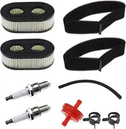 [VGOL] Set of 10 Air Filter Spark Plug Kit 798339 798452 593260 093000 09P0000 Compatible with Briggs & Stratton Engines 550E 550EX Eco-Plus 575EX Series