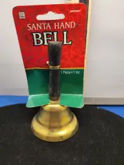 Hand Bell Brass "Santa Bell" 4 inches 359