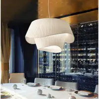 在飛比找ETMall東森購物網優惠-臥室吊燈法式中古ins風北歐巴黎現代簡約緞面布藝燈具客 餐廳