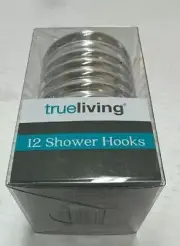 Shower Hooks Mirror Medallion Circles 12 Pack Bistro Round True Living