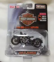 2003 MAISTO 1:24 DIE CAST HARLEY DAVIDSON 1948 FL PANHEAD NEW IN PACKAGE