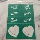 Chalk Couture Confection Candy Hearts Retired Transfer Stencil New 8x10 B SIZE