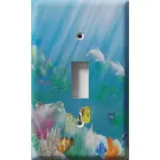 SnazzySwitch Fish In The Deep Blue Decorative Light Switch Plate Cover