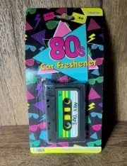 Retro 80’s Cassette Tape Car Air Freshener Radical Lemon Scent NEW