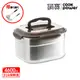 【CookPower鍋寶】316不鏽鋼提把保鮮盒4600ML(附贈湯杓+漏杓)-EDM